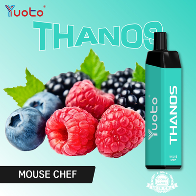 ธานอส 5000puff YUOTO ทิ้ง Vape E น้ำ 14ml พร้อมตาข่ายม้วน