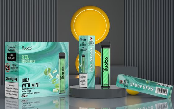 7 มล Yuoto Vape ครั้งเดียว XXL 2500 Puffs อร่อยของอุปกรณ์