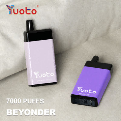 รสคงที่ Yuoto Beyonder 7000 Puffs คอยล์ตาข่าย Vape แบบใช้แล้วทิ้ง