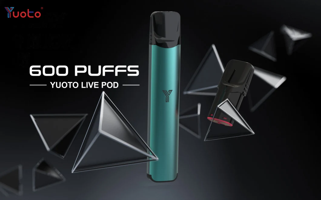 Tpd Vape Pod in UK Europe France Yuoto Live 600 Puffs Cartridge Mod Device Replaceable 5 Color From China Factory